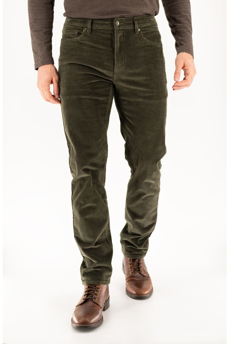 Stretch Corduroy Five Pocket Pants, Main, color, FOREST NIGHT