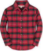 Hope & Henry Kids' Organic Long Sleeve Flannel Button Down Shirt
