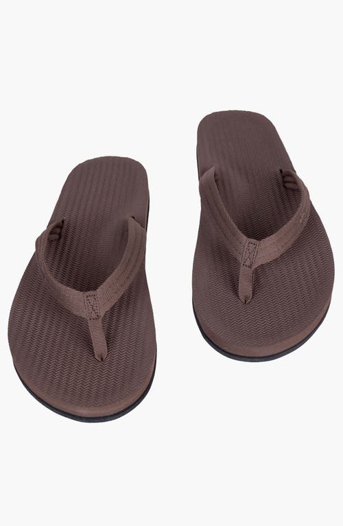 Indosole Responsibly-made Tire Sole Easy Living Flip Flops In Brown