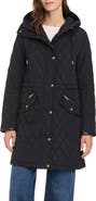 Vince Camuto Diamond Quilted Hooded Coat