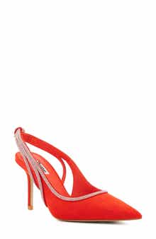 Cinematic Pointed Toe Slingback Pump