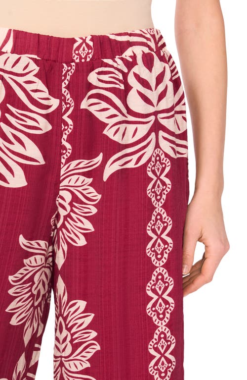 Halogen ® Wide Leg Soft Pants In Burgundy