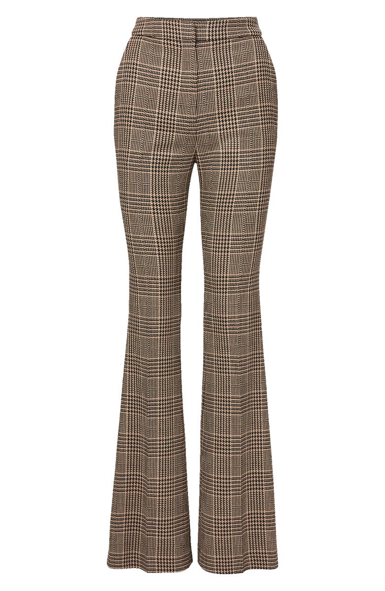 Veronica Beard Gracie Houndstooth Flare Leg Pants, Alternate, color,
