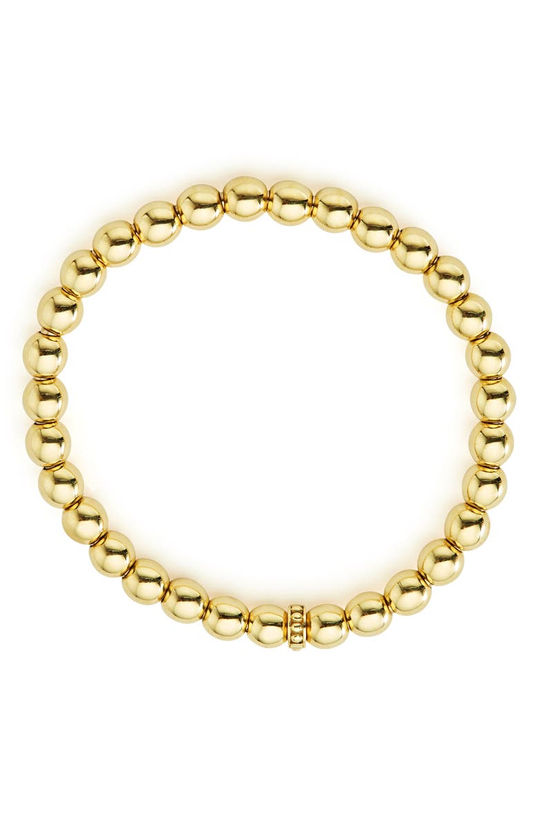 LAGOS Caviar Gold Ball Stretch Bracelet, Alternate, color, Yellow Gold