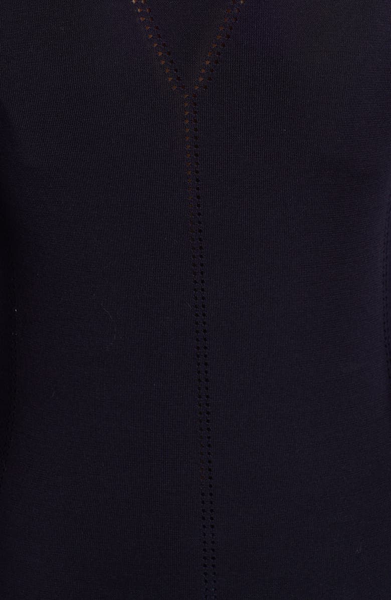 Bottega Veneta Pointelle Silk Turtleneck Sweater, Alternate, color,