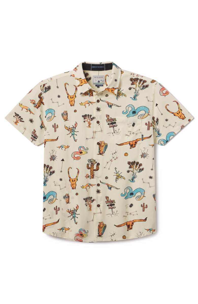 Baja Llama Dangerous Desert - 7-Seas Button Up, Main, color, Tan