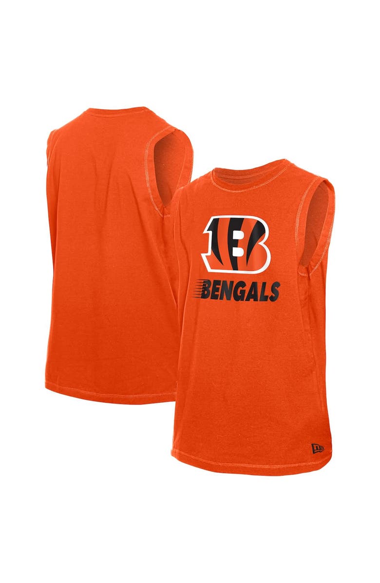 New Era Men's New Era  Orange Cincinnati Bengals Leisure Collection Tank Top, Main, color, Orange