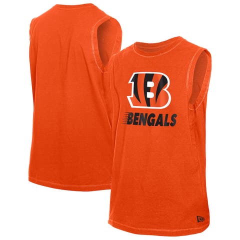 Men's New Era  Orange Cincinnati Bengals Leisure Collection Tank Top
