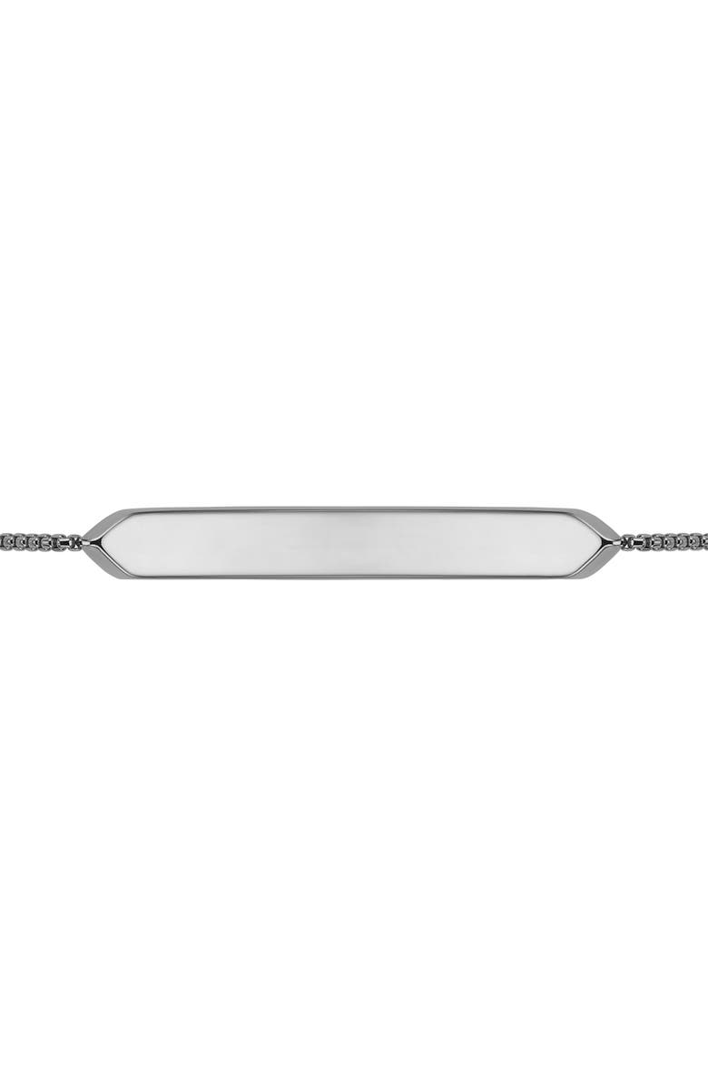 Monica Vinader Baja Skinny Pavé Diamond Bracelet, Alternate, color, Silver