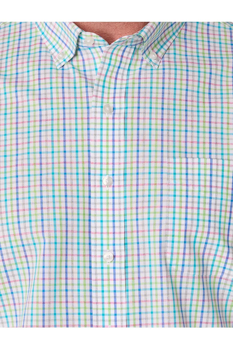 Big & Tall  Tech Small Plaid Sport Shirt, Alternate, color, MULTI