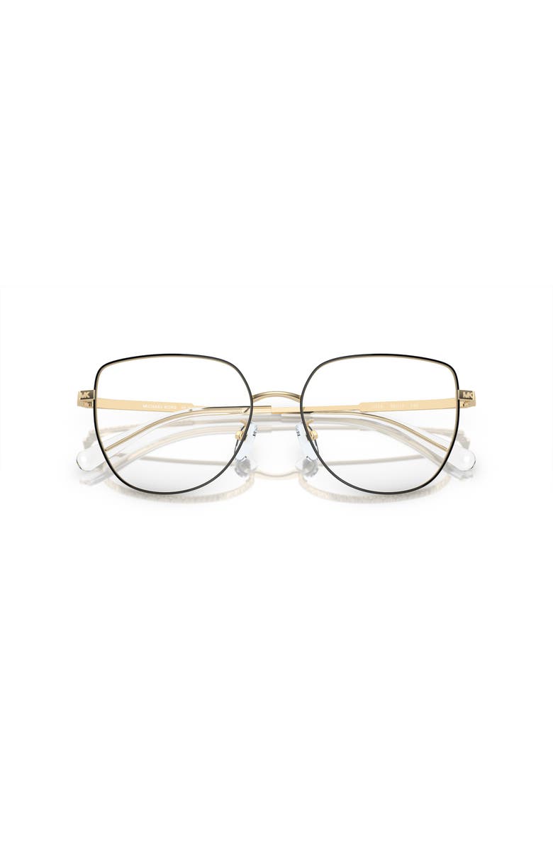 Michael Kors 55mm Round optical glasses, Alternate, color, Gold