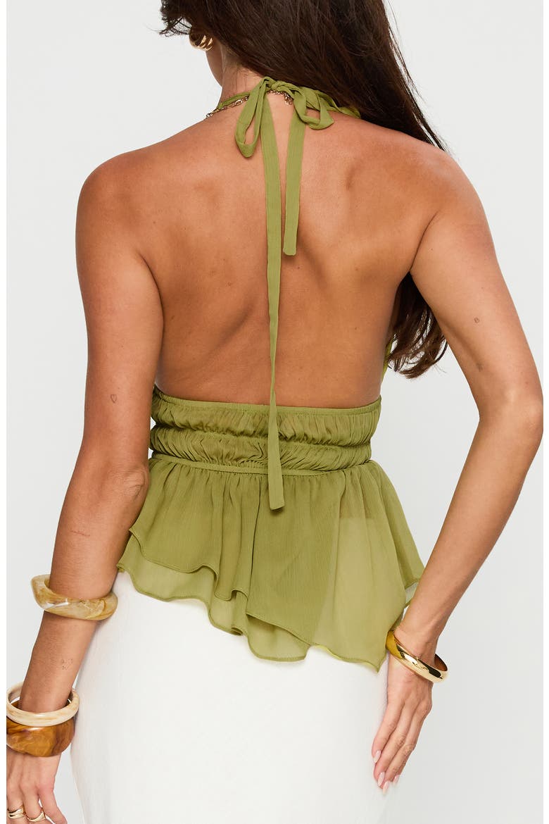 Lay It Halter Top, Alternate, color, GREEN