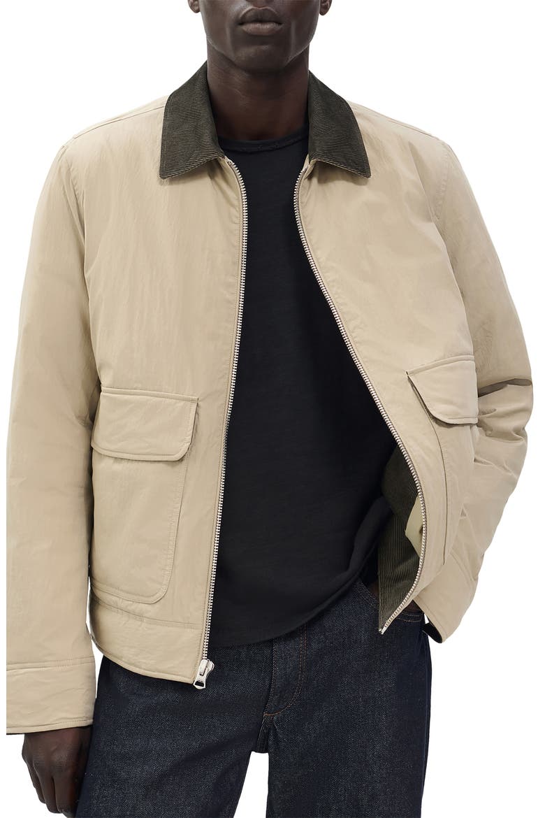 Derrick Down Barn Jacket, Main, color, LIGHT METAL