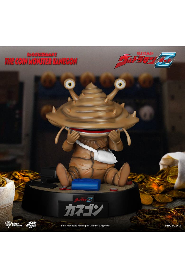 Ultraman Z Ea-042 Coin Monster Kanegon Statue, Alternate, color, Multicolor