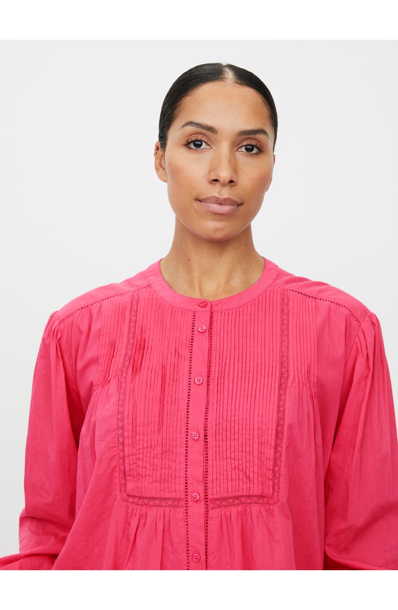 Masai Copenhagen MaIlvianne Pintuck Detail Blouse, Alternate, color, Carmine