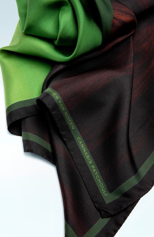 Dries Van Noten Foulard 5 Cannabis Patchouli Silk Scarf
