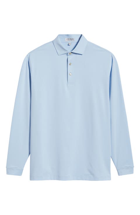 Solid Long Sleeve Performance Jersey Polo