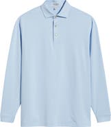 Peter Millar Solid Long Sleeve Performance Jersey Polo