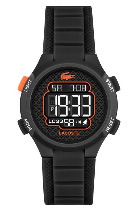 Kids' LC33 Digital Silicone Strap Watch, 32mm