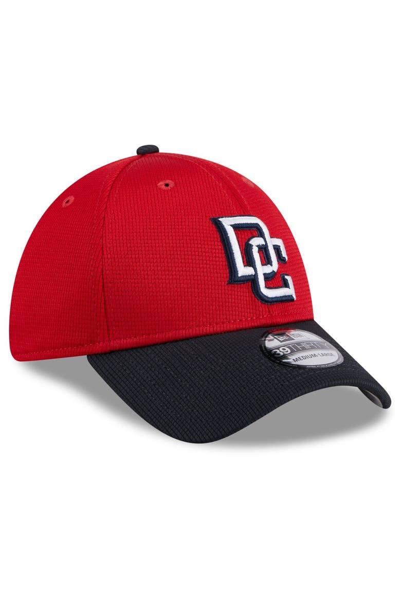 Men's New Era  Red Washington Nationals 2024 Batting Practice 39THIRTY Flex Hat, Alternate, color, Red