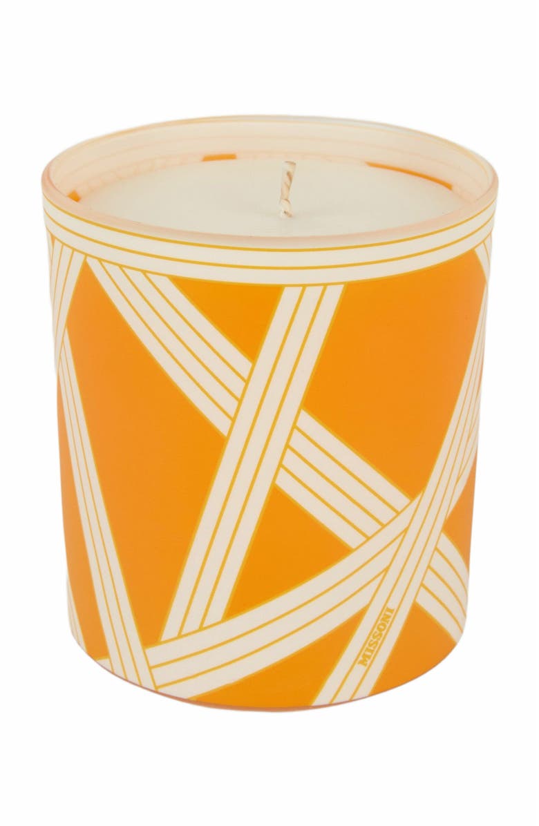 Missoni Home Nastri Scented Candle, Main, color, Orange Multicoloured