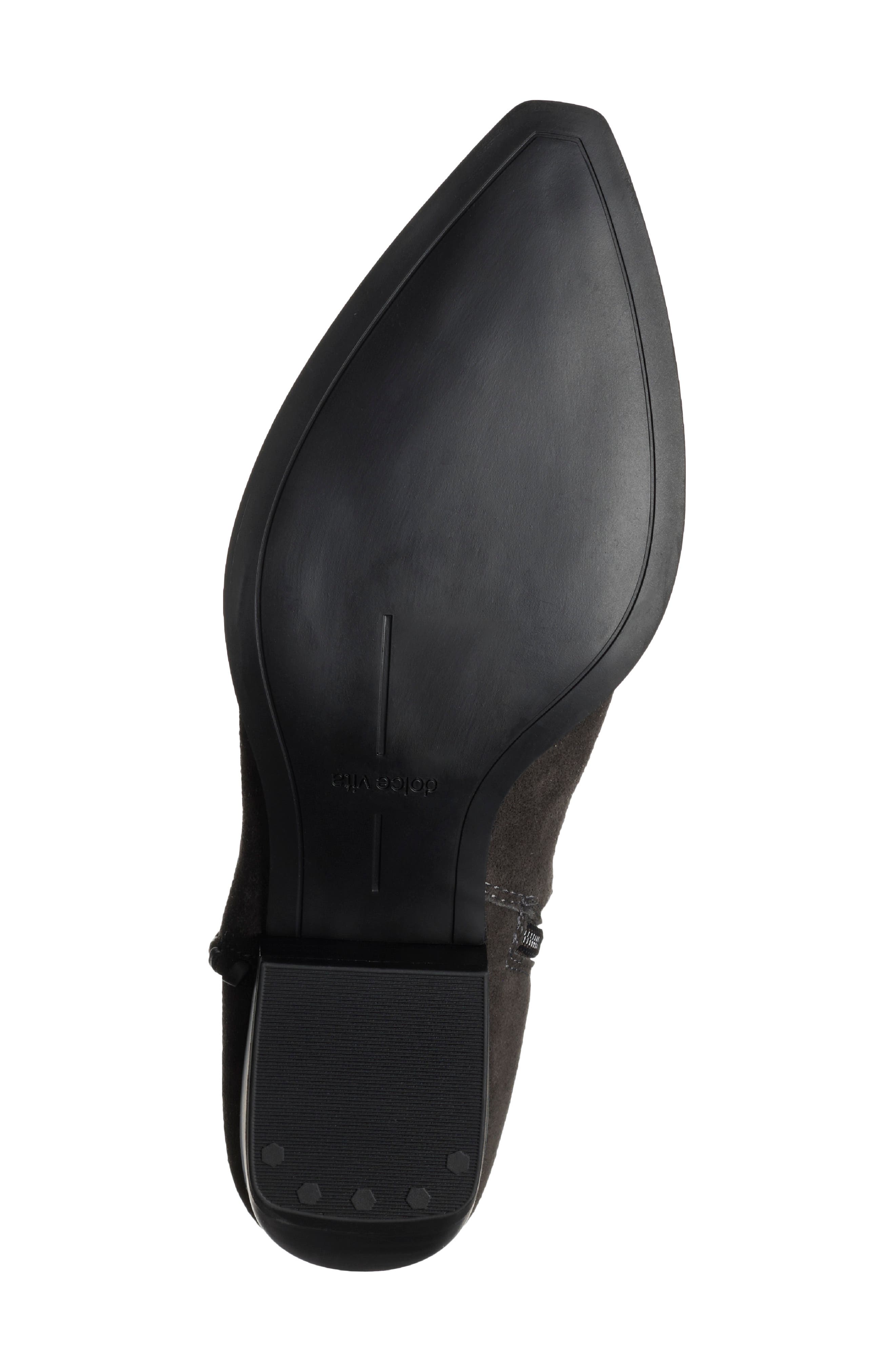 Tazzy Leather Bootie, Alternate, color, ANTHRACITE SUEDE