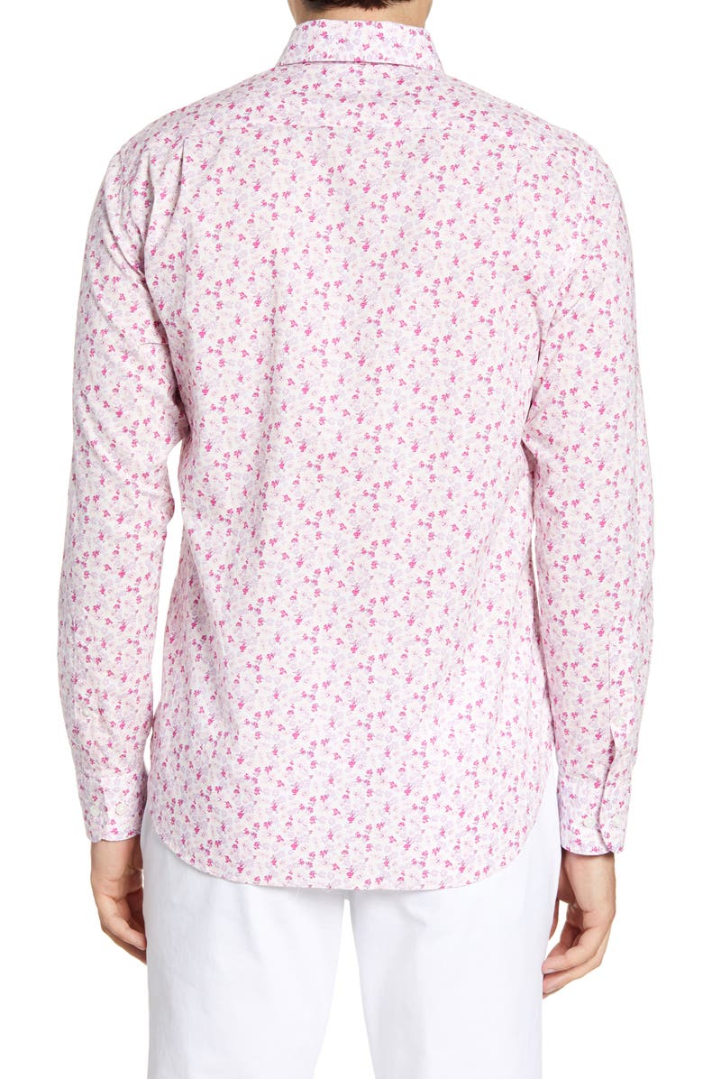 Bonobos Summerweight Slim Fit Floral Print Button-Down Shirt, Alternate, color, 