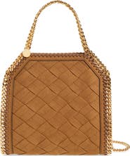 Stella McCartney Mini Falabella Woven Faux Suede Crossbody Bag