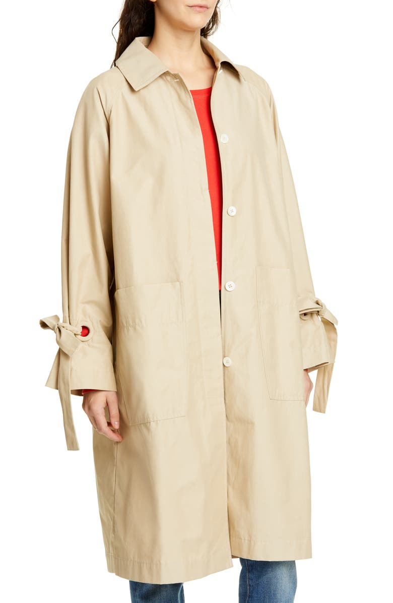 Alex Mill Tie Cuff Balmacaan Jacket, Alternate, color, 