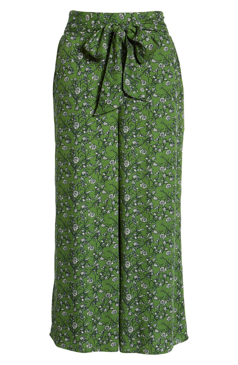 Hinge Print Wide Leg Crop Pants, Alternate, color,