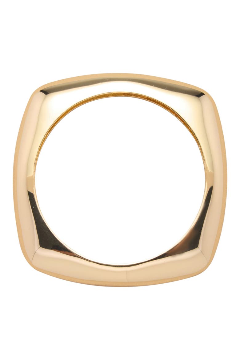 Square Bangle, Alternate, color, GOLD