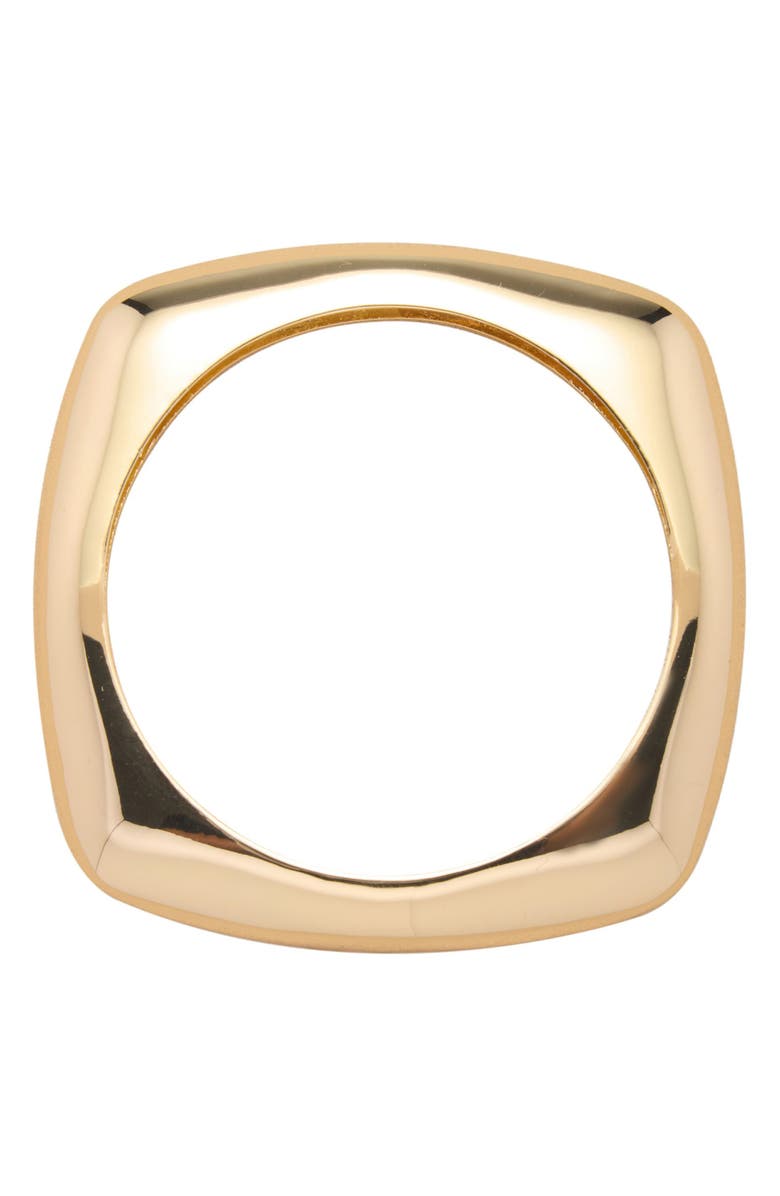 st. Moran Square Bangle, Alternate, color, Gold