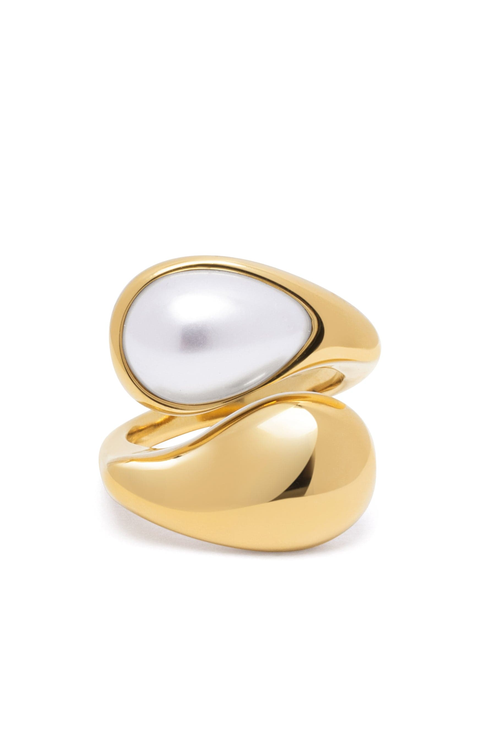 Large Pearl Cuff Ring
