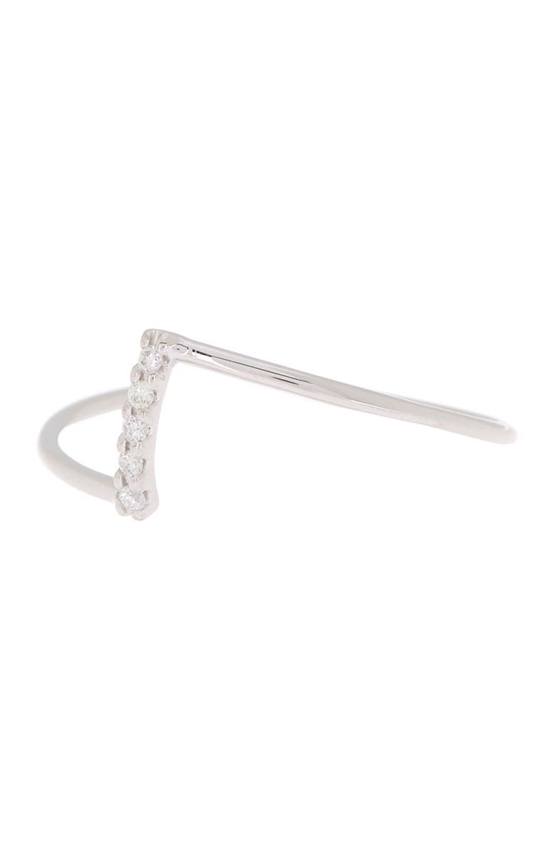 Bony Levy 18K White Gold Vertical Diamond Ring - 0.03 ctw, Main, color, 