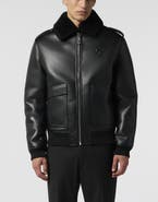 PHILIPP PLEIN Eco Shearling Aviator Jacket Men