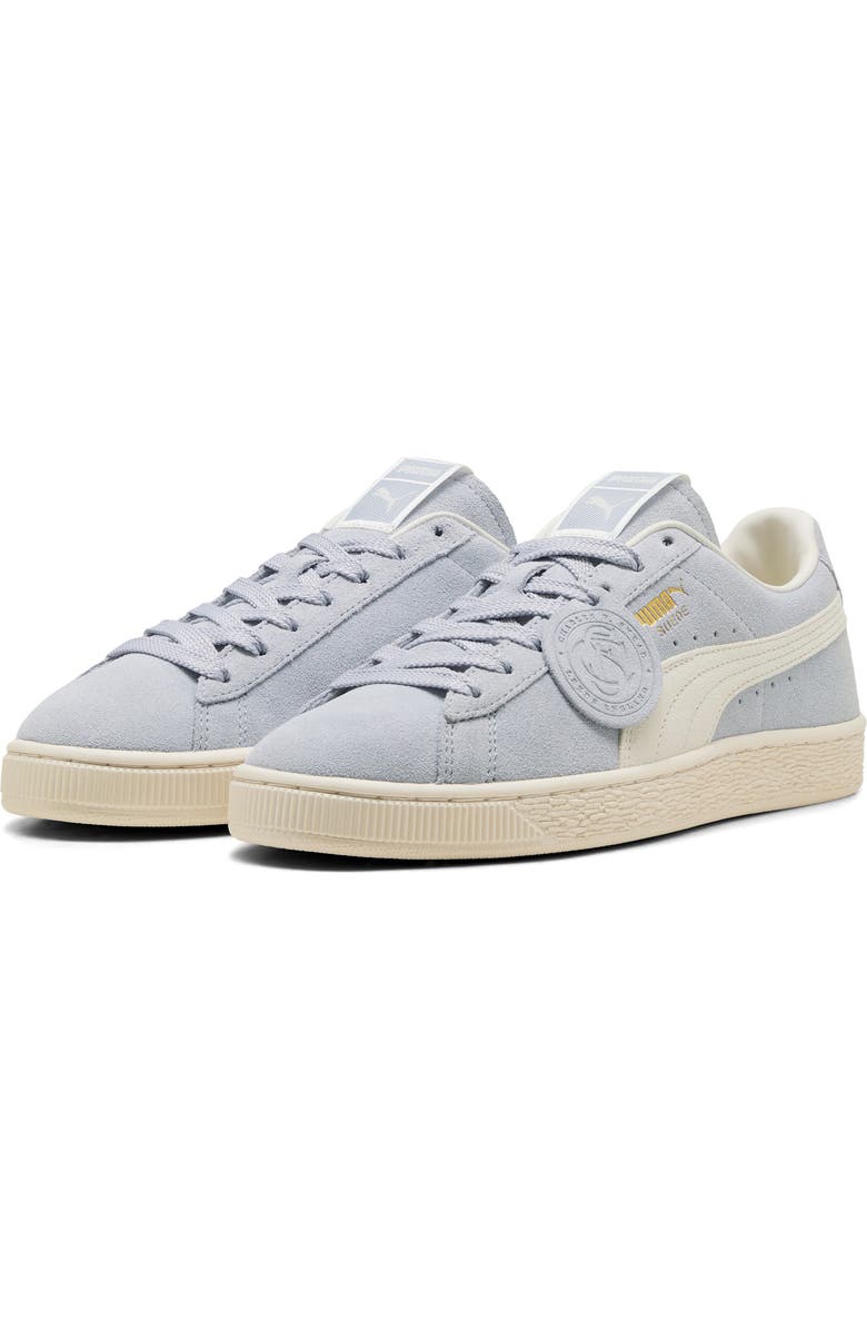 PUMA Charles F. Stead Suede Sneaker, Main, color, Snow Mountain Blue/ Ivory