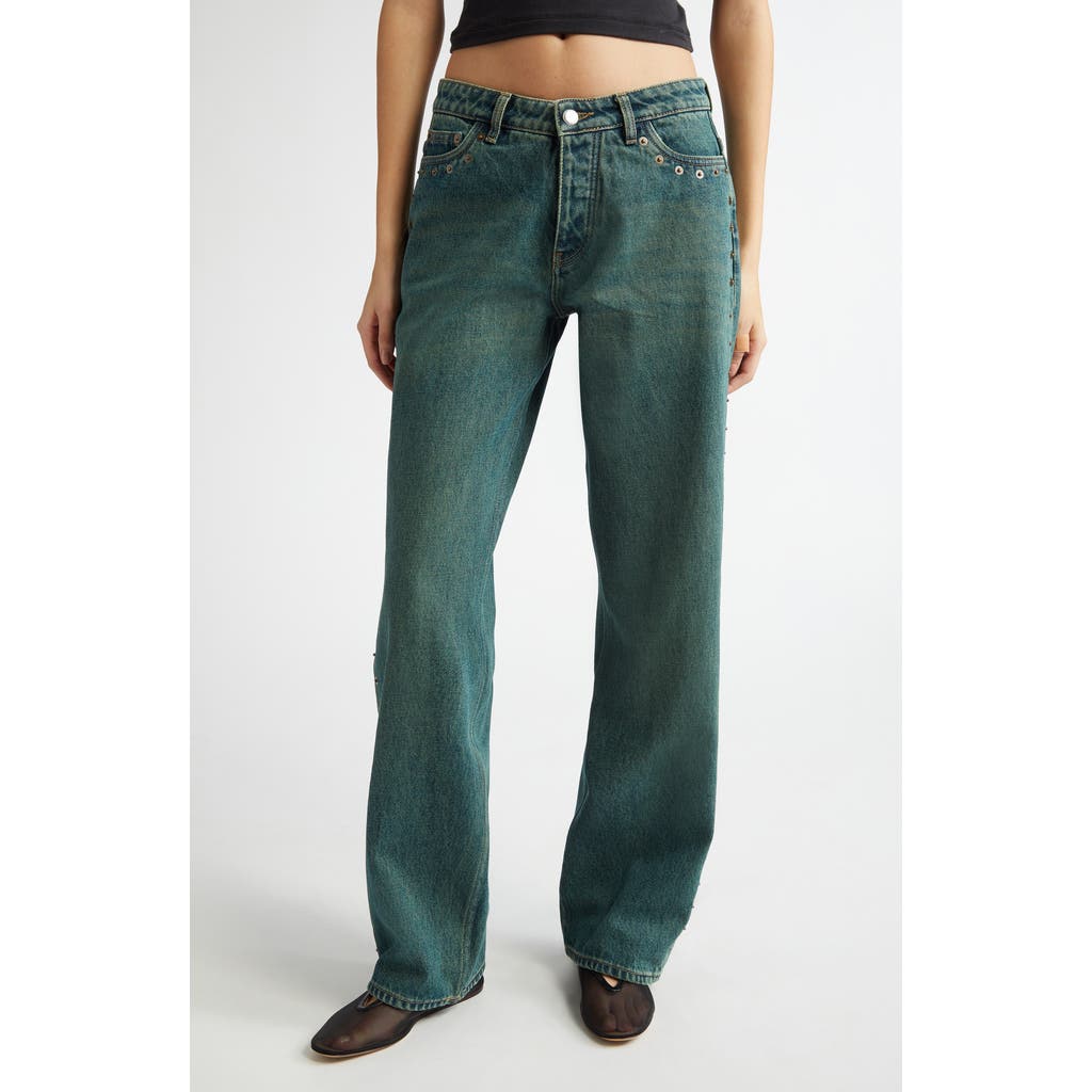 Paloma Wool Crowd Rivet Studded Boyfriend Jeans in Denim  product