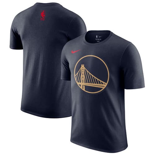 NIKE NIKE NAVY GOLDEN STATE WARRIORS 2024/25 CITY EDITION ESSENTIAL LOGO T-SHIRT