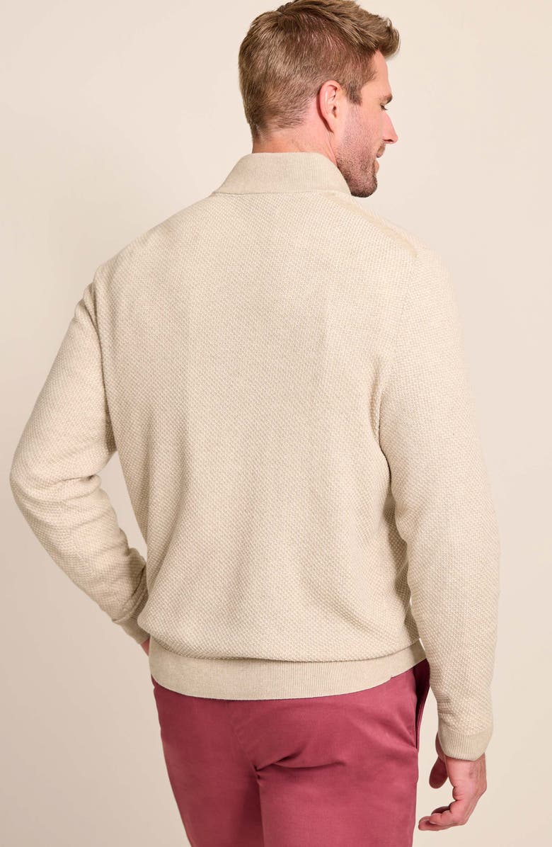Tommy Bahama Coolside Legend IslandZone<sup>®</sup> Quarter Zip Sweater, Alternate, color, Rustic Lin