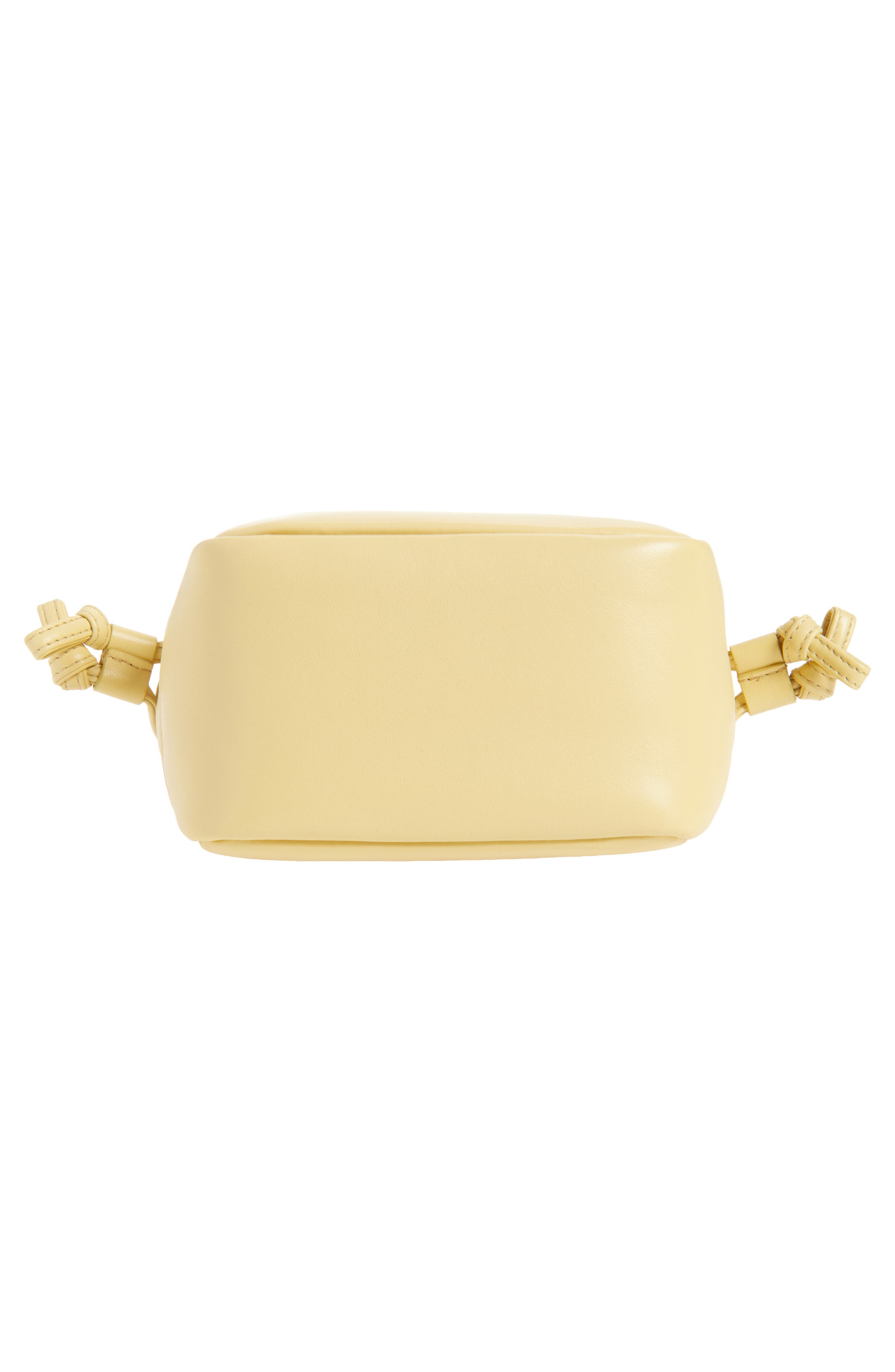 Mini Jamie Leather Shoulder Bag, Alternate, color, SOFT LEMON