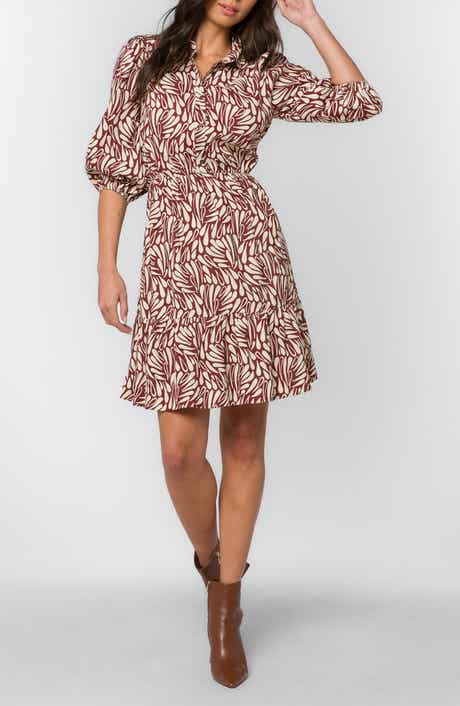 Nichola Puff Sleeve Tiered Minidress