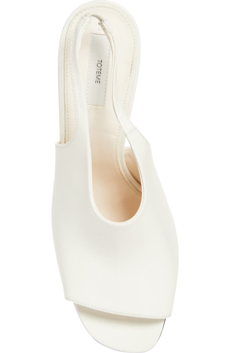 TOTEME Contoured Peep Toe Slingback Sandal, Alternate, color, White