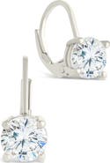 Sterling Forever Round-Cut Cubic Zirconia Hoop Earrings