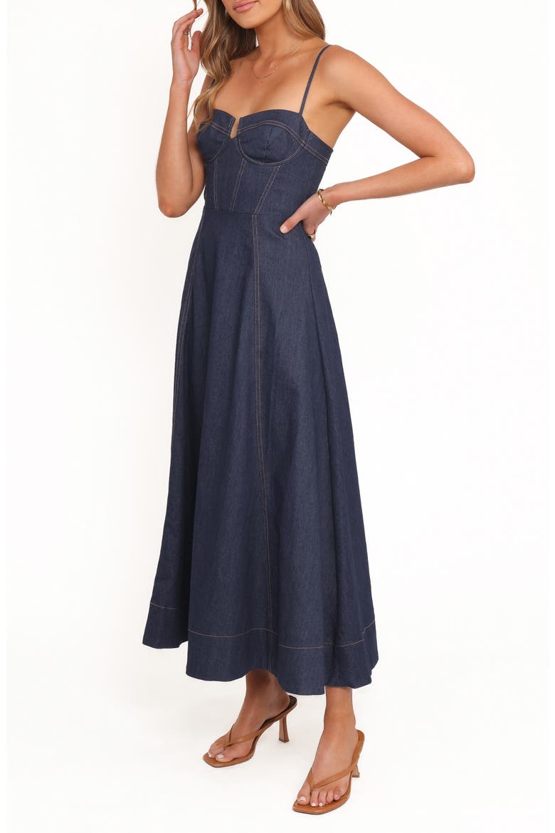 Marsden Midi Dress, Alternate, color, INDIGO