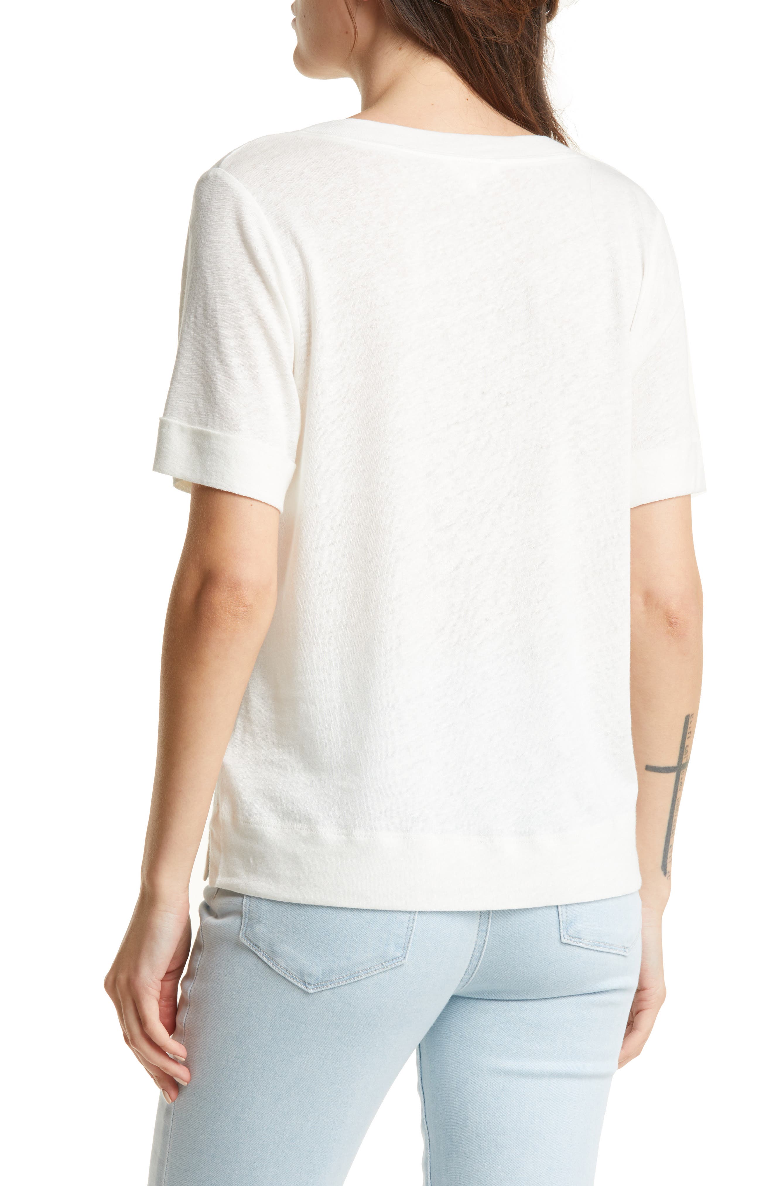 Splendid Women's Angelina Linen Blend T-Shirt (Women) | Nordstrom