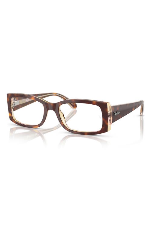 Ray Ban Ray-ban Miriam 54mm Square Optical Glasses In Havana