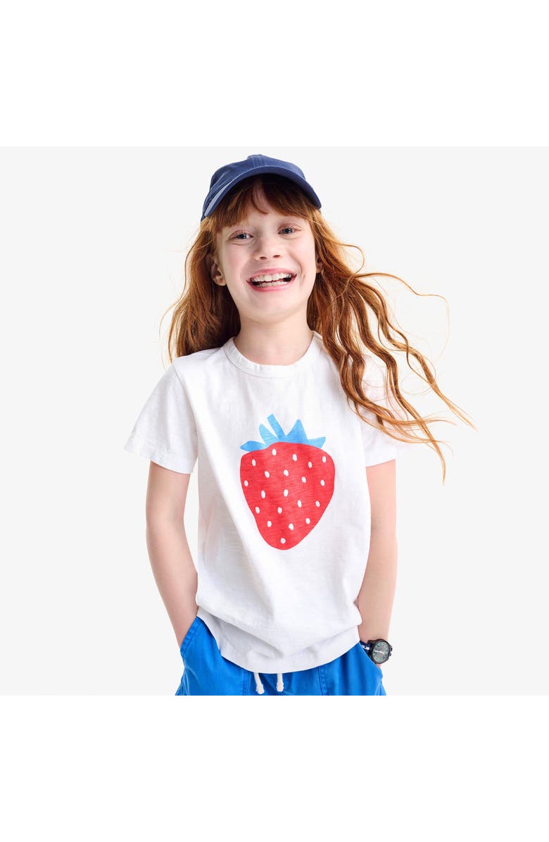 Primary Kids Strawberry Tee, Alternate, color,