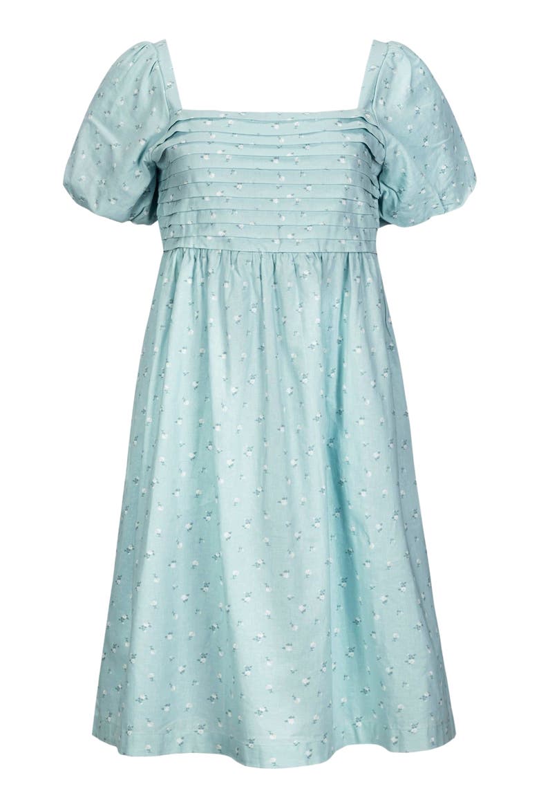 Women's Ruched Linen Dress, Main, color, Tea Room Floral