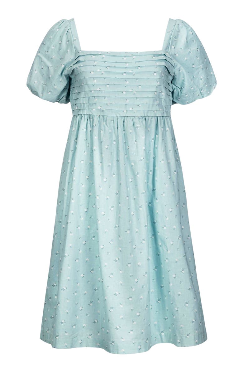 Hope & Henry Women's Ruched Linen Dress, Main, color, Tea Room Floral
