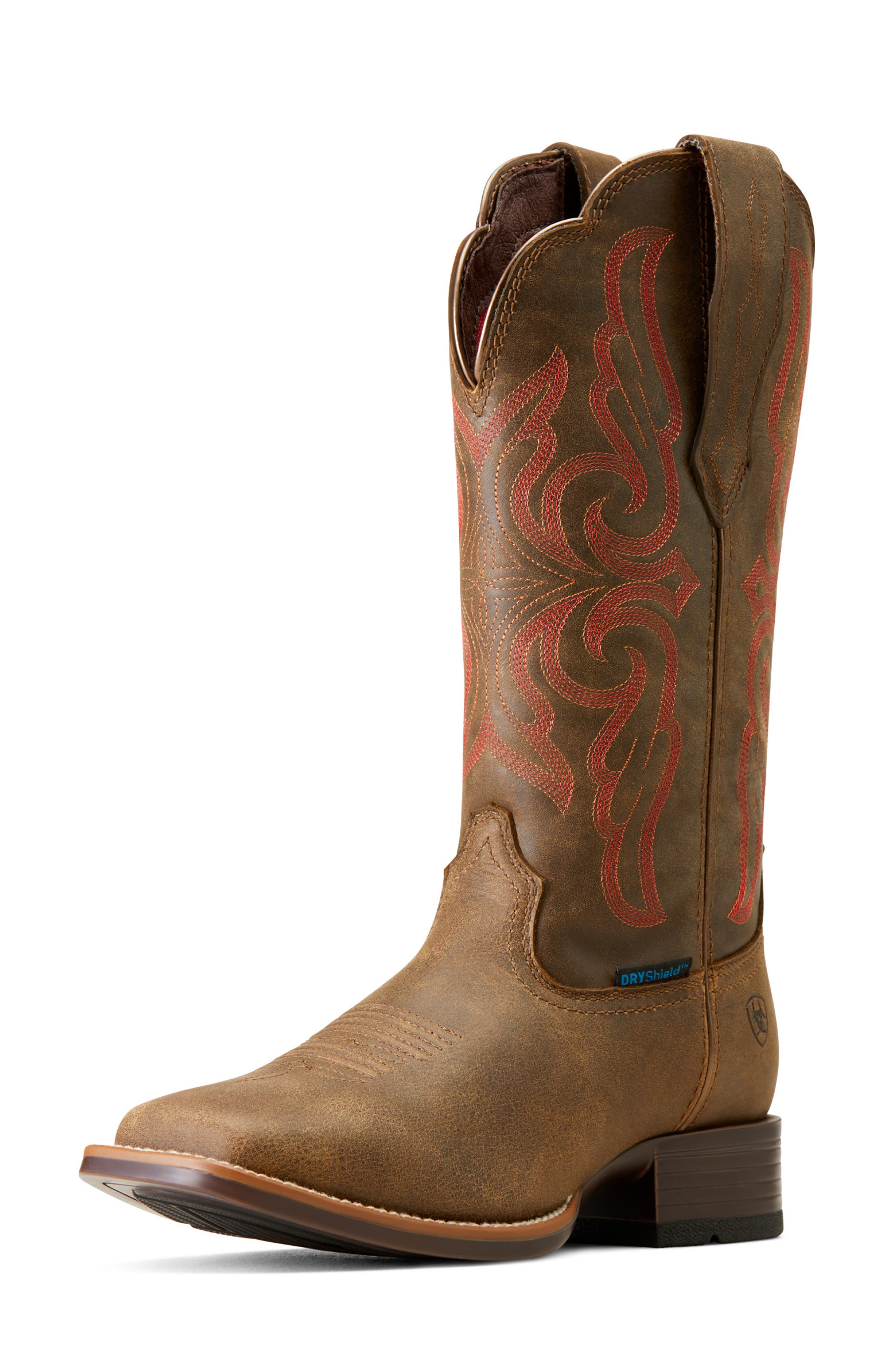 Ariat Primera StretchFit Waterproof Western Boot, Alternate, color, Brown